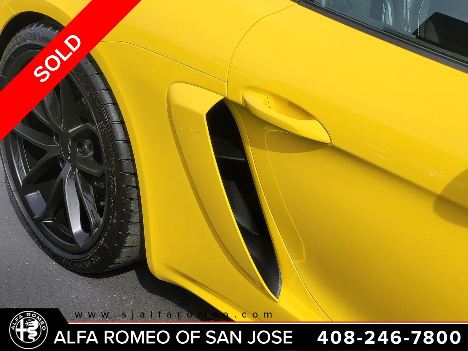 Used 2020 Yellow Porsche GT4 image 7