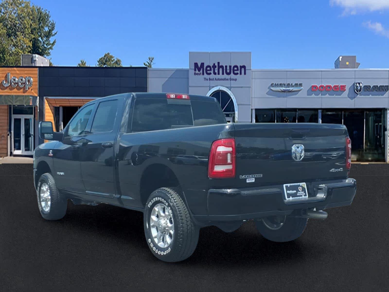 Used 2024 Diamond Black Crystal Pearlcoat Ram Laramie image 7
