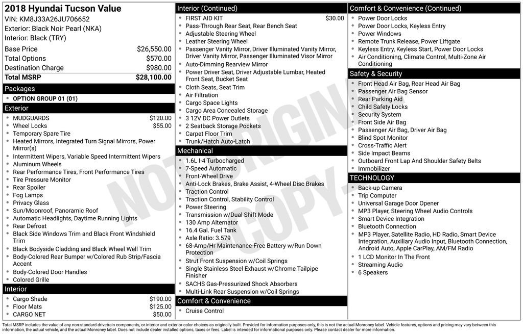 Used 2018 Black Hyundai Value image 15