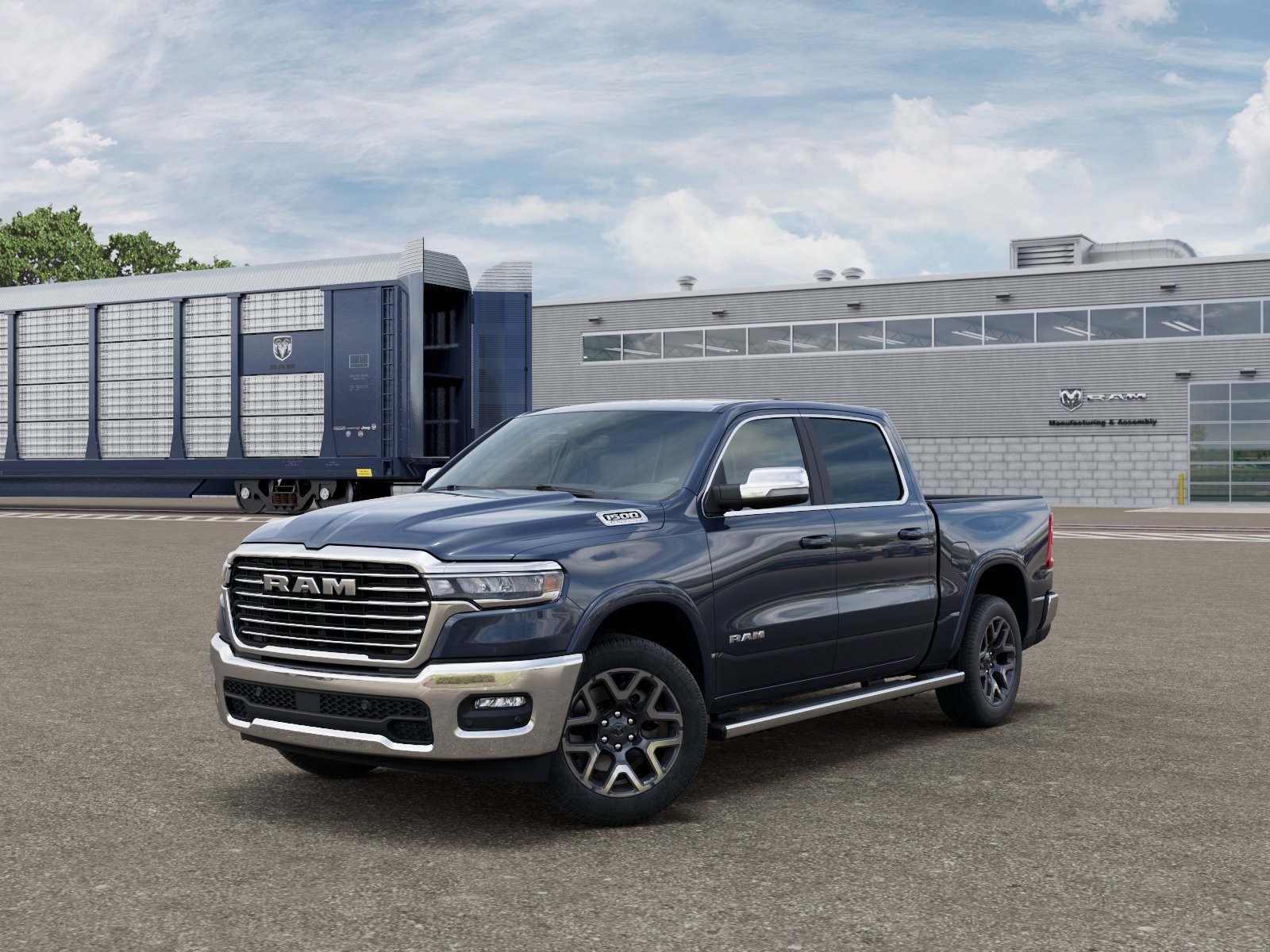 New 2027 Forged Blue Metallic Exterior Paint RAM Laramie image 27