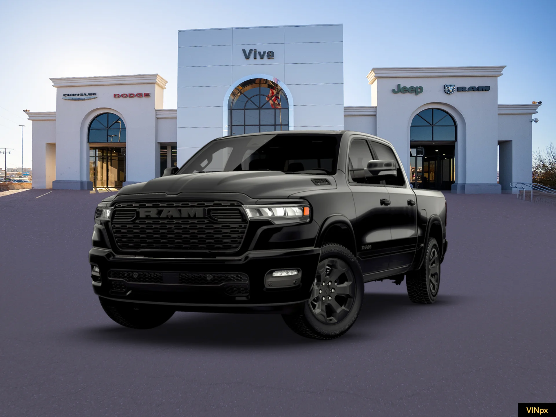 New 2026 Diamond Black Crystal Pearl-Coat Exterior Paint RAM Big Horn/Lone Star image 13