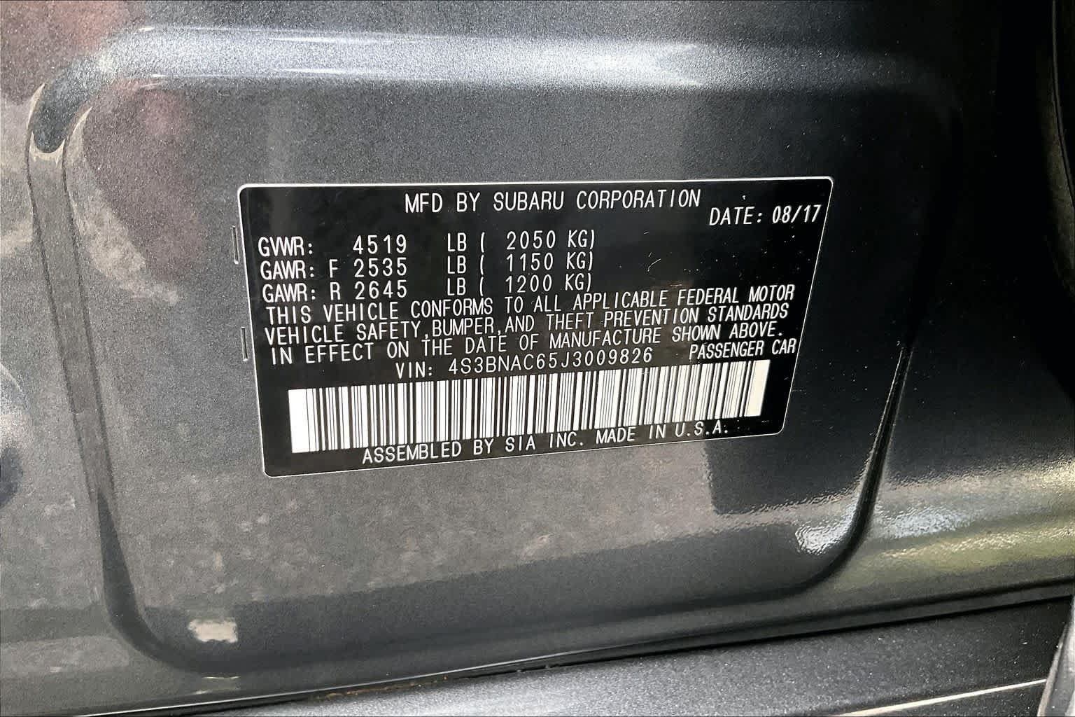 Used 2018 Magnetite Gray Metallic Subaru Premium image 36