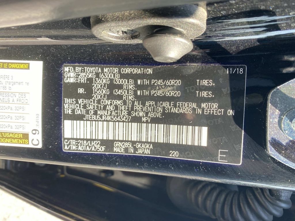 Certified Used 2019 Midnight Black Metallic Toyota Limited Nightshade image 21