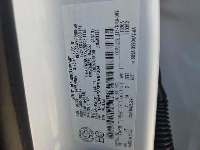 Used 2023 White Ford Tremor image 31
