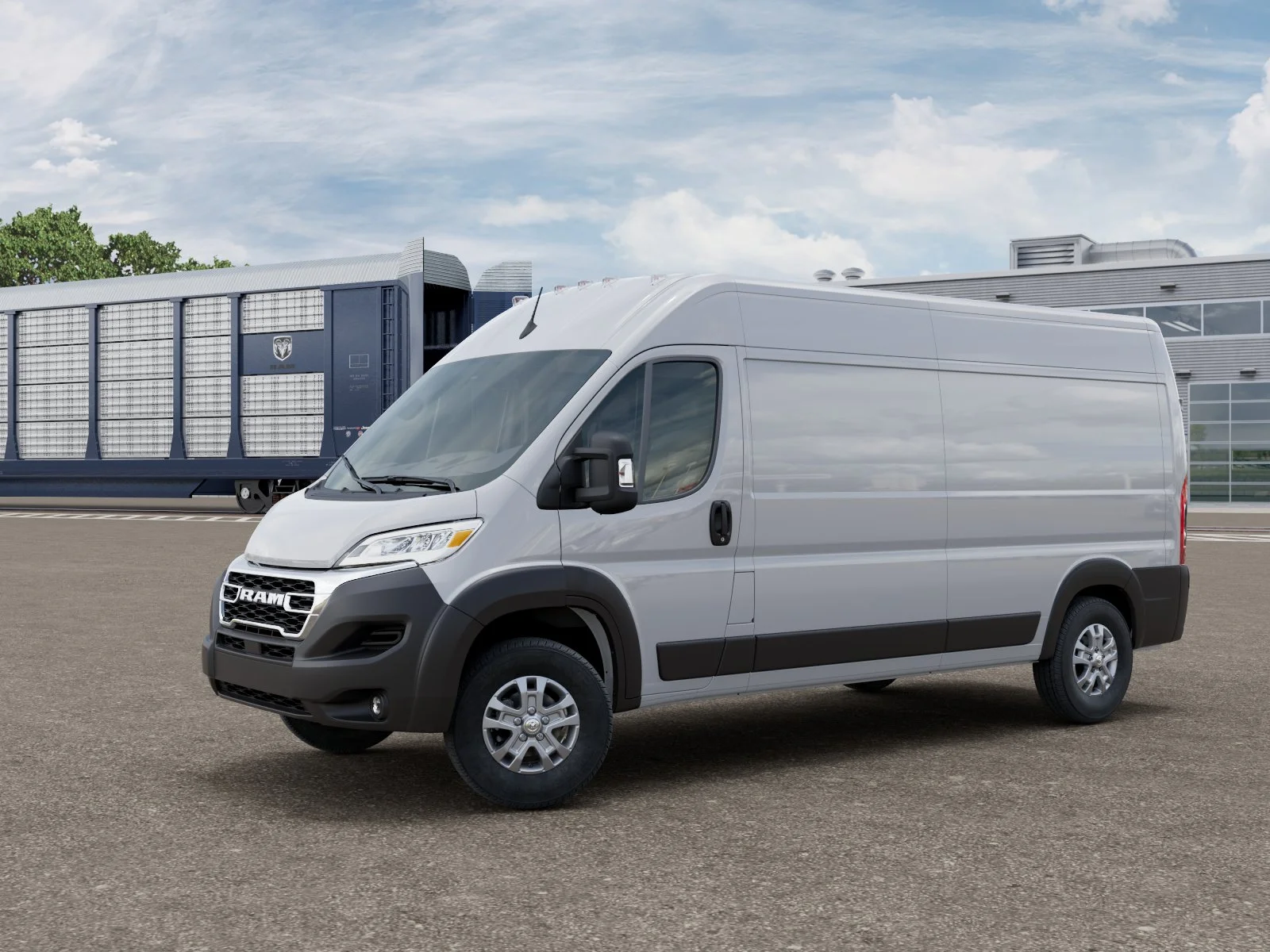 New 2026 Bright White Clear-Coat Exterior Paint RAM SLT image 1
