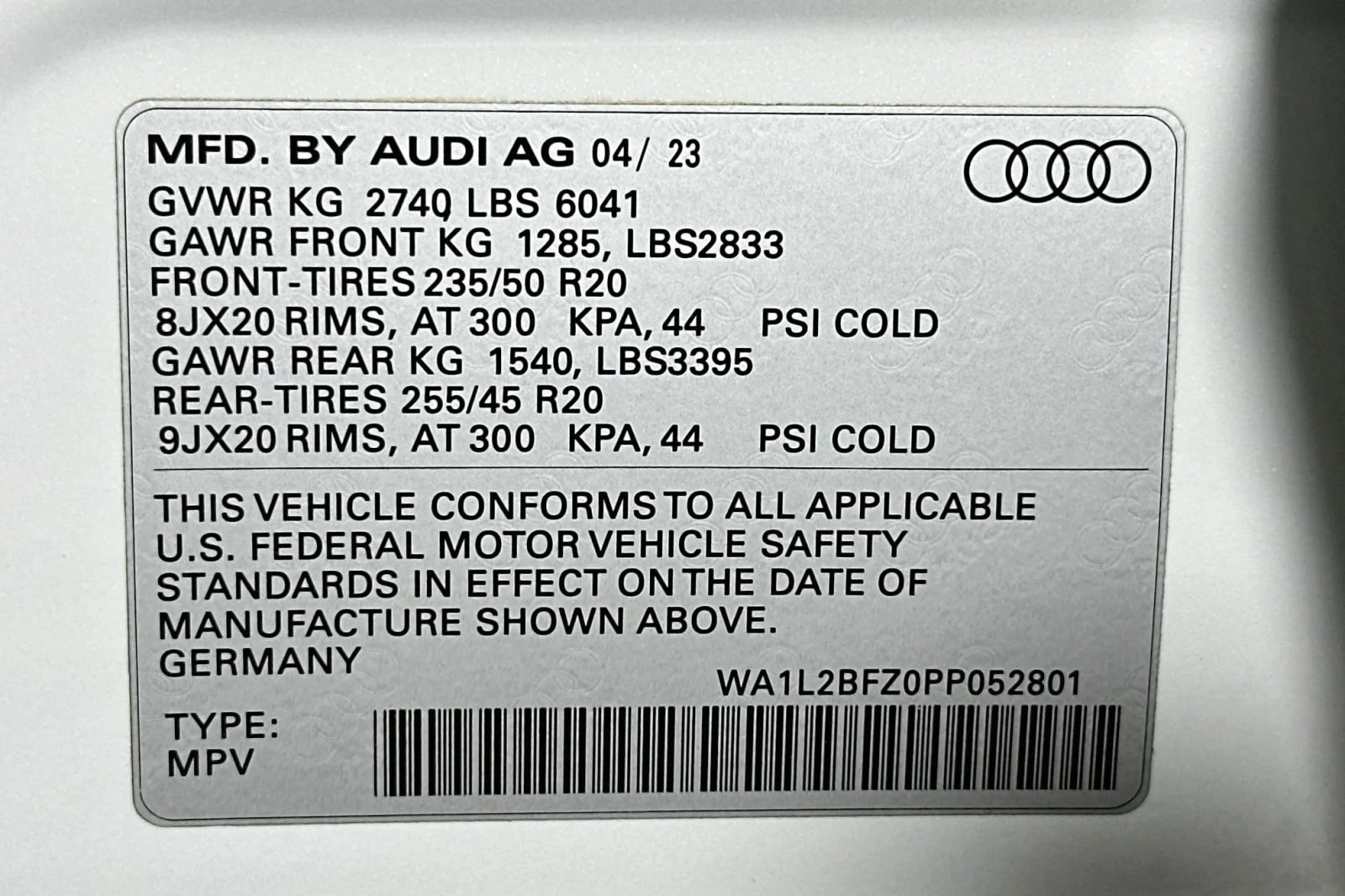 Used 2023 Glacier White Metallic Audi Premium Plus image 24