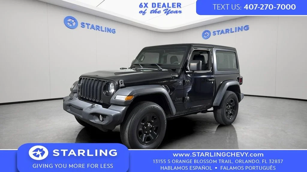 Used 2022 Black Jeep Sport 4x4 image 1