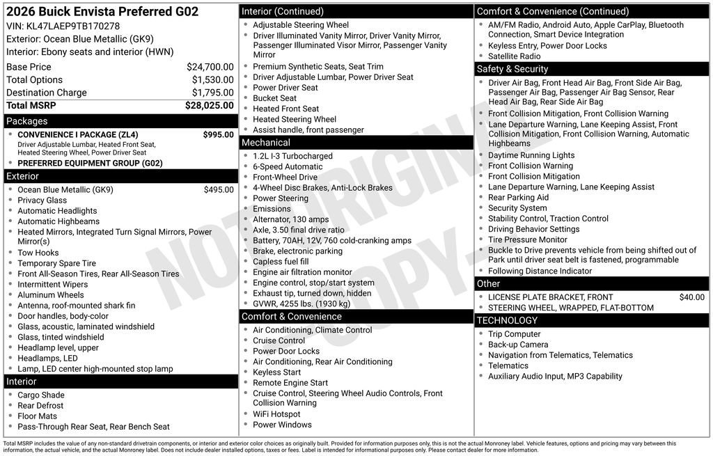 2026 Buick Envista Preferred - Photo 36