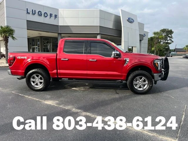 Used 2025 Rapid Red Metallic Tinted Clearcoat Ford Lariat image 2