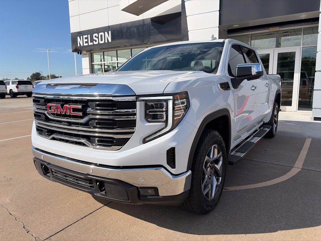 New 2026 Glacier White Tricoat GMC SLT image 1