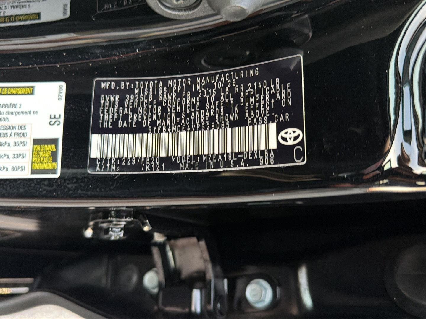 New 2027 Inked Toyota LE image 33