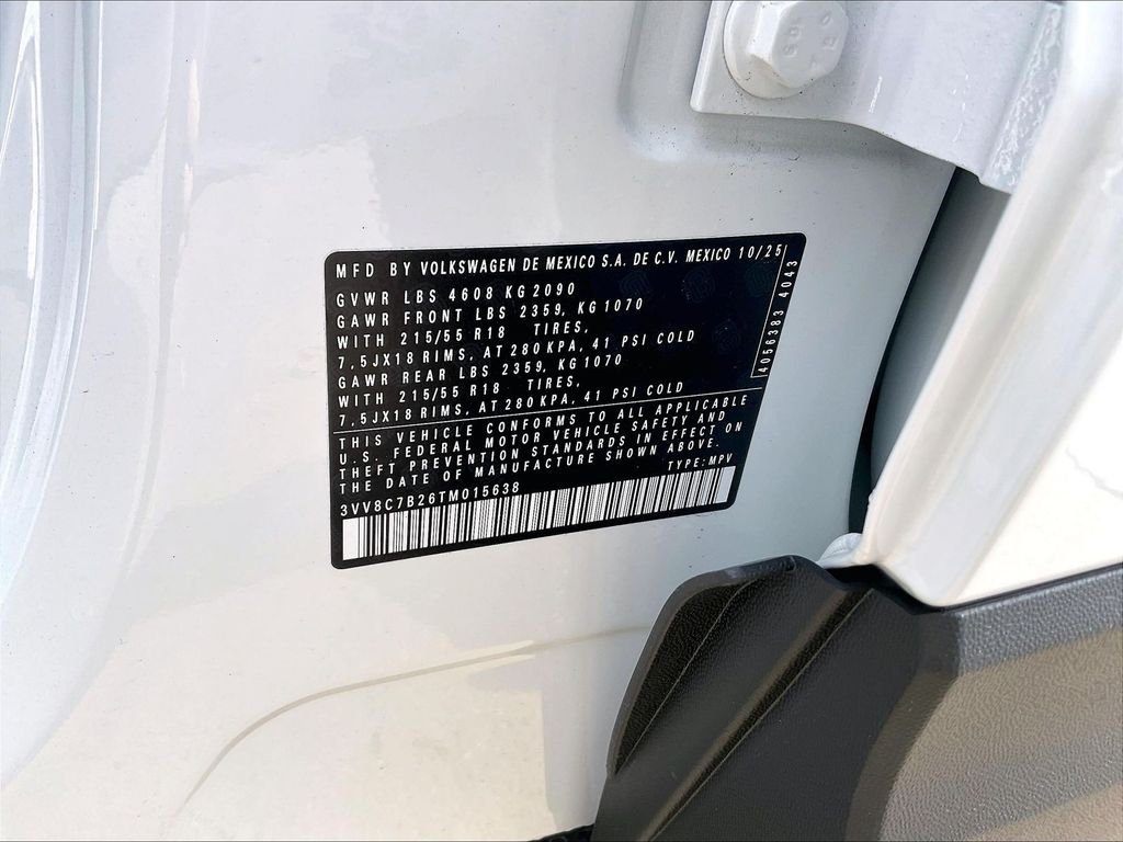 New 2026 Pure White Volkswagen 1.5T S image 16