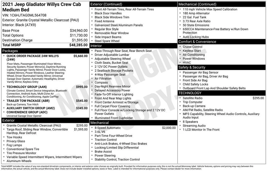 Used 2021 Gray Jeep Willys image 45