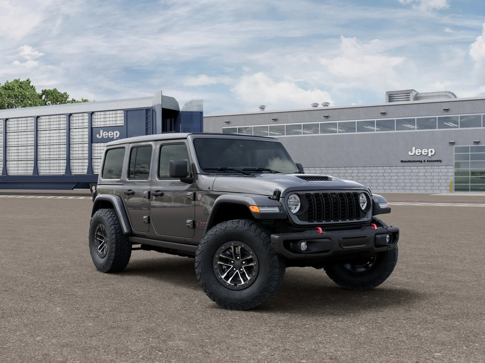 New 2026 Granite Crystal Metallic Clear-Coat Exterior Paint Jeep Rubicon X image 5