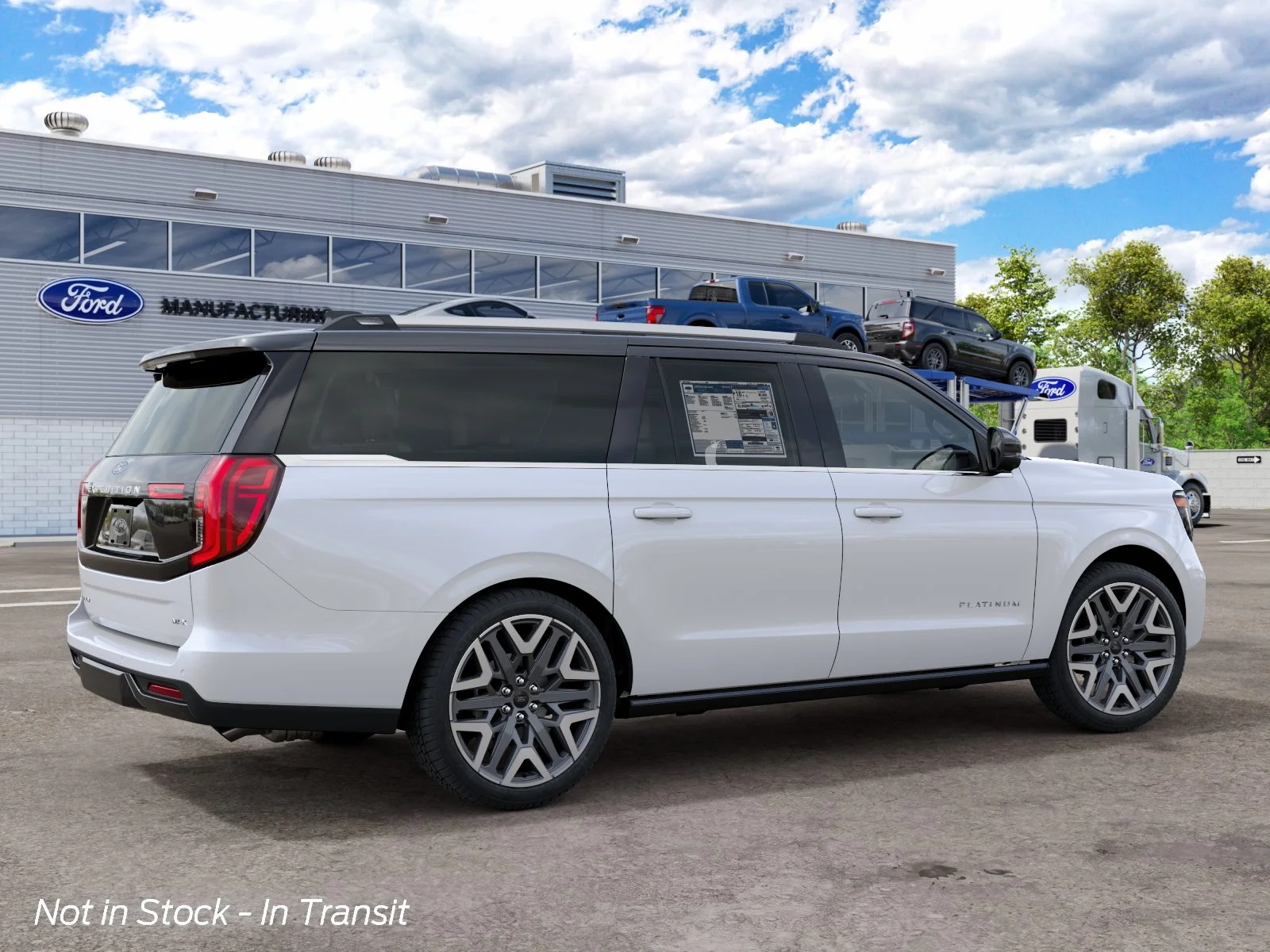 New 2027 Star White Metallic Tri-Coat Ford Platinum image 6
