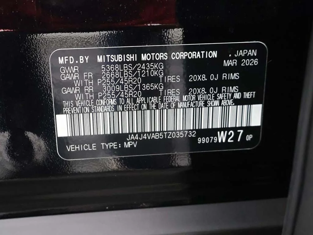New 2026 Black Mitsubishi SE 1.5T S-AWC image 59