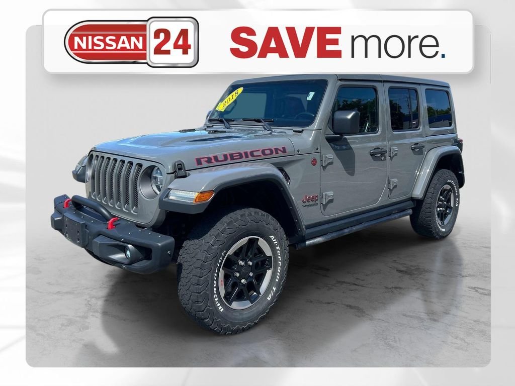 Used 2018 Gray Jeep Unlimited Rubicon image 1