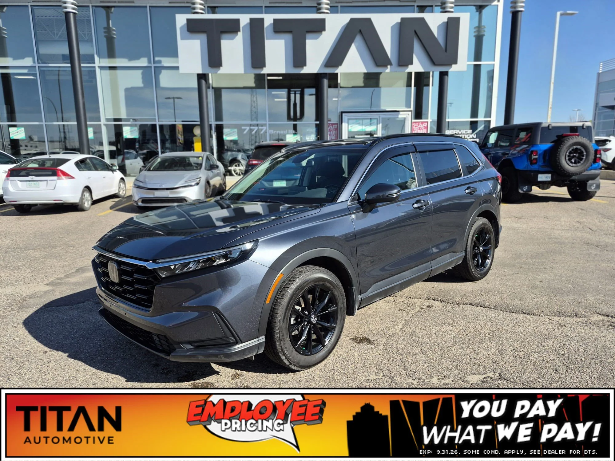 Certified Used 2024 Meteoroid Grey Metallic Honda Sport AWD*Htd Seats | Sunroof | Htd Wheel | Adaptive Cruise | Remote Start | CarPlay | Park Assist image 1
