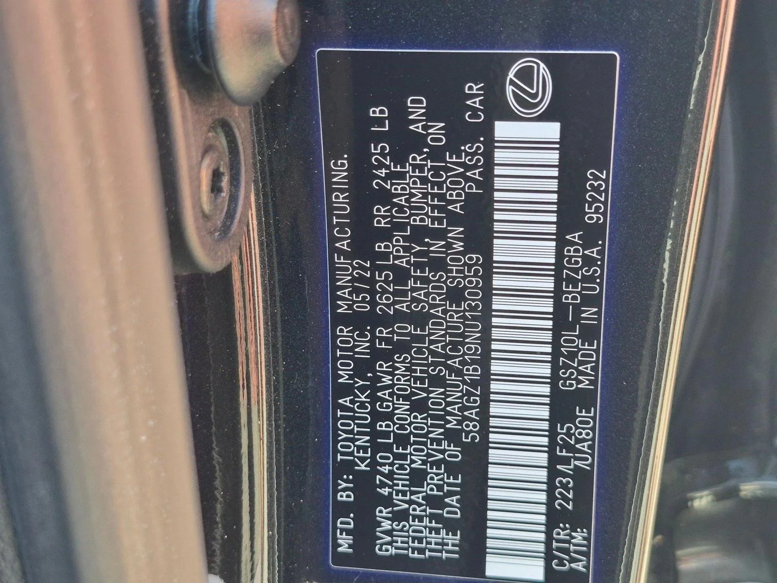 Certified Used 2022 Caviar Lexus F SPORT image 25