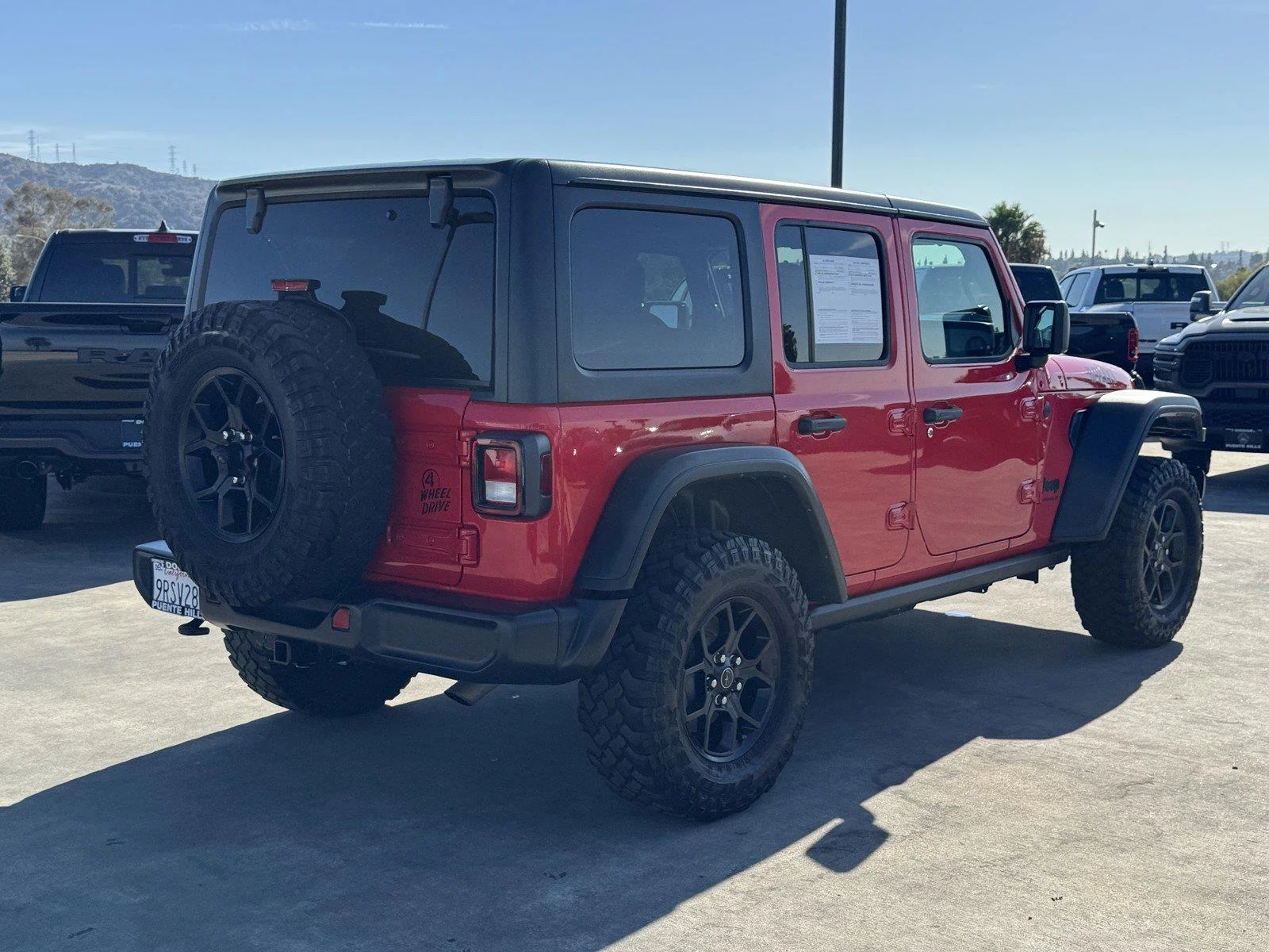 Certified Used 2025 Firecracker Red Clearcoat Jeep Willys image 7