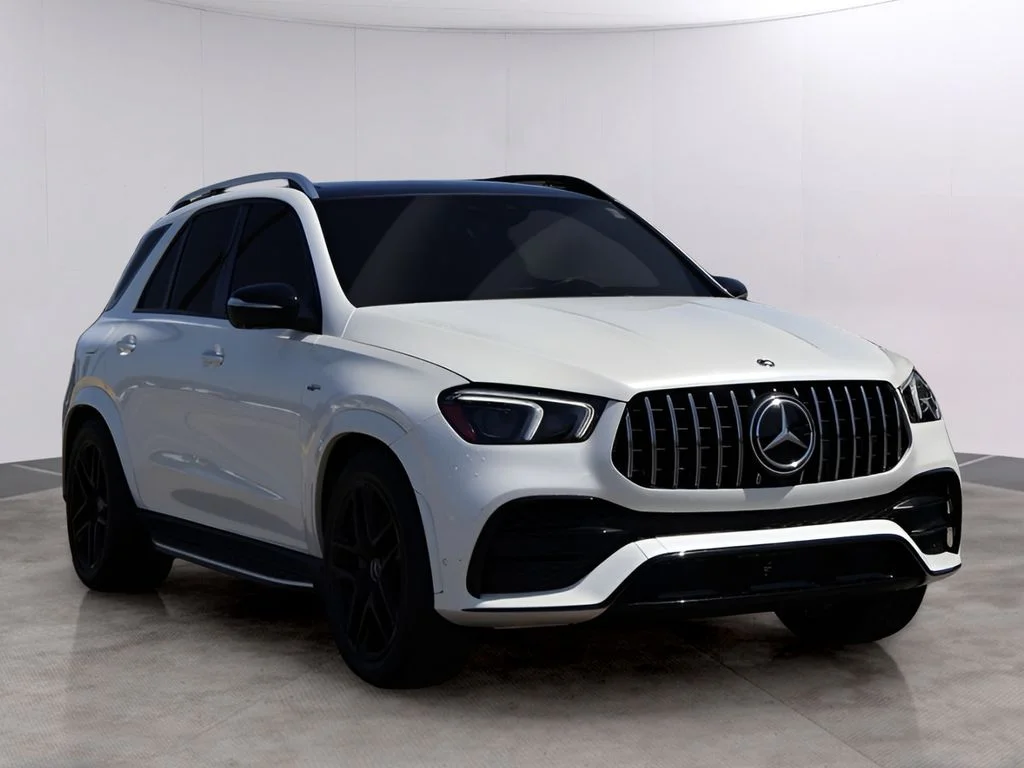 Used 2021 designo Diamond White Metallic Mercedes-Benz GLE 53 AMG® image 3