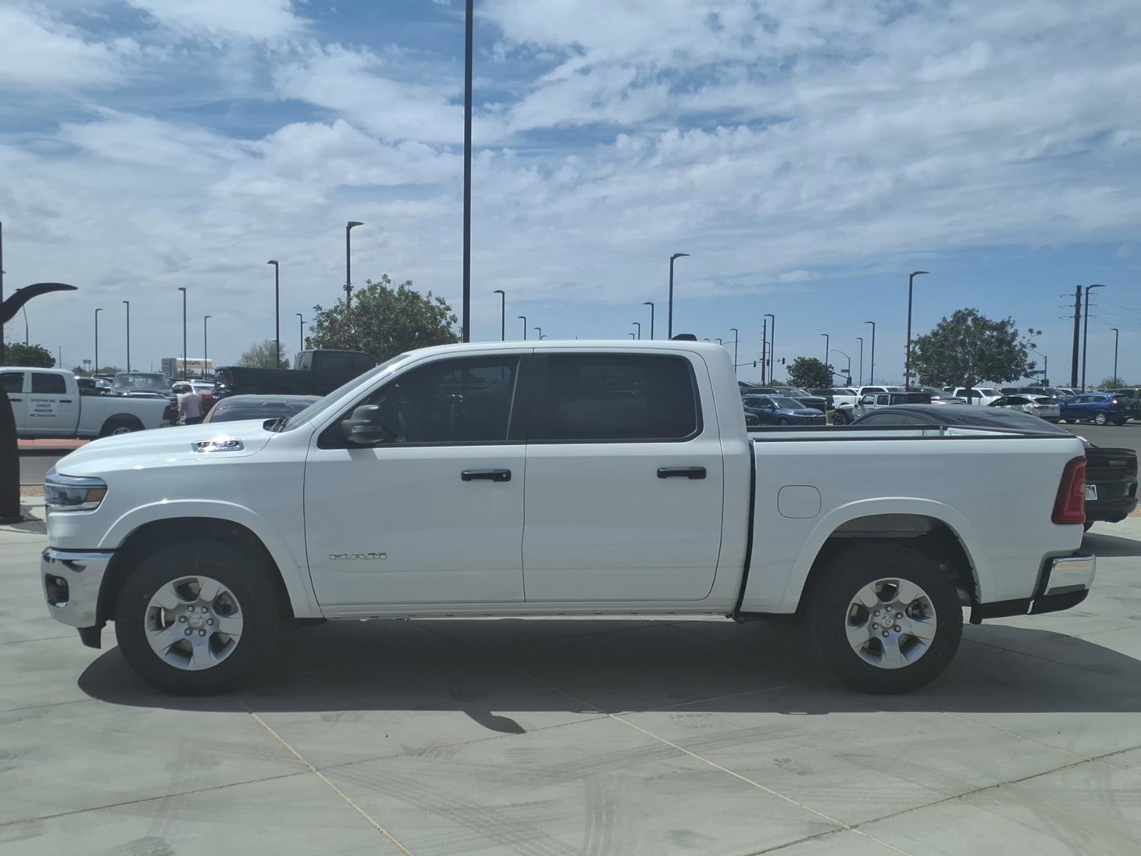 New 2026 Bright White Clear-Coat Exterior Paint RAM Big Horn image 3