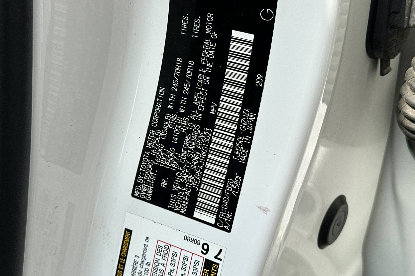 Used 2024 White Toyota 1958 image 33