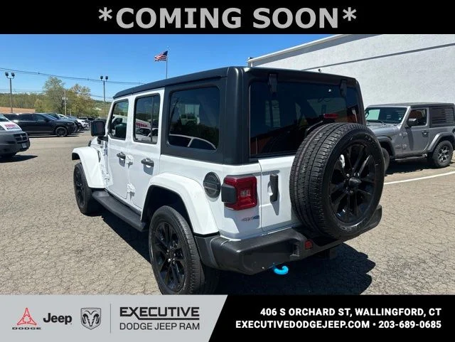 Used 2023 White Jeep Sahara 4xe image 4