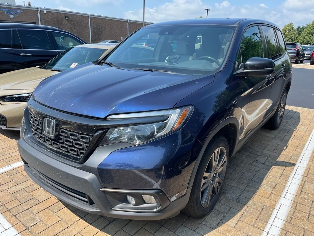 Certified Used 2021 Obsidian Blue Pearl Honda EX-L image 1