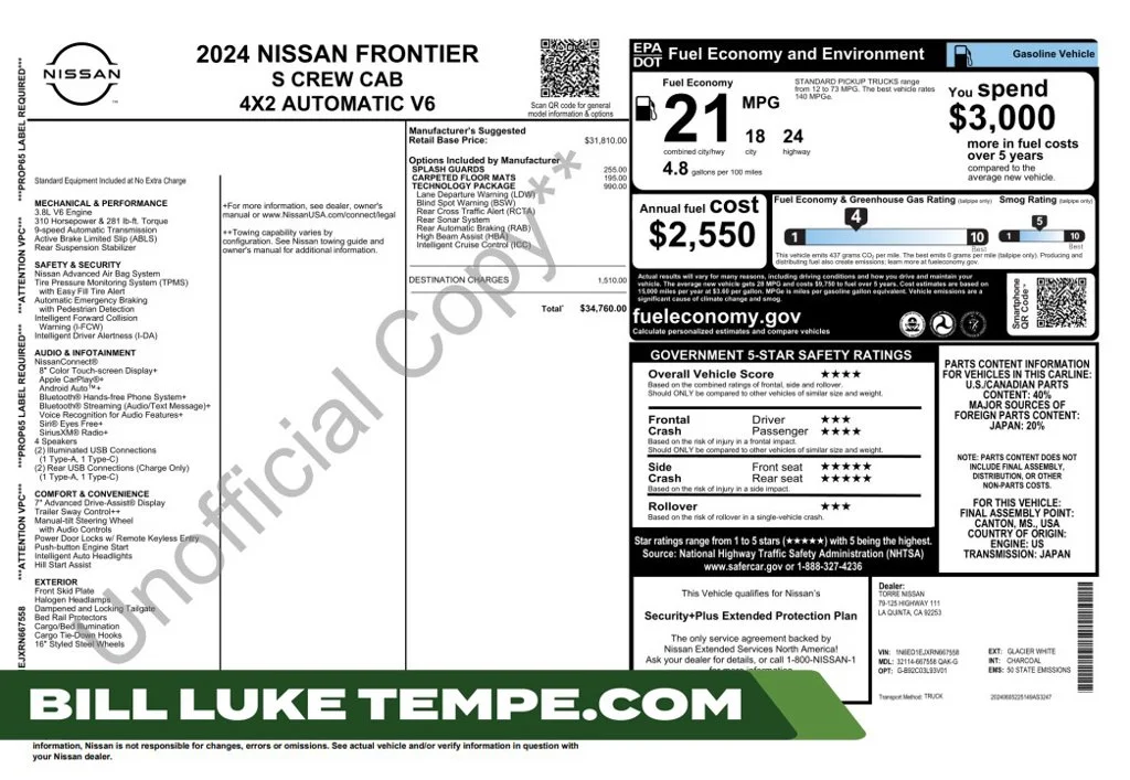 2024 Nissan Frontier