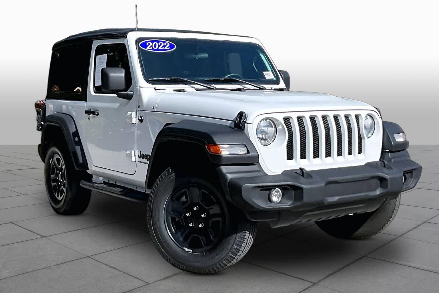 Used 2022 Bright White Clearcoat Jeep Sport image 3