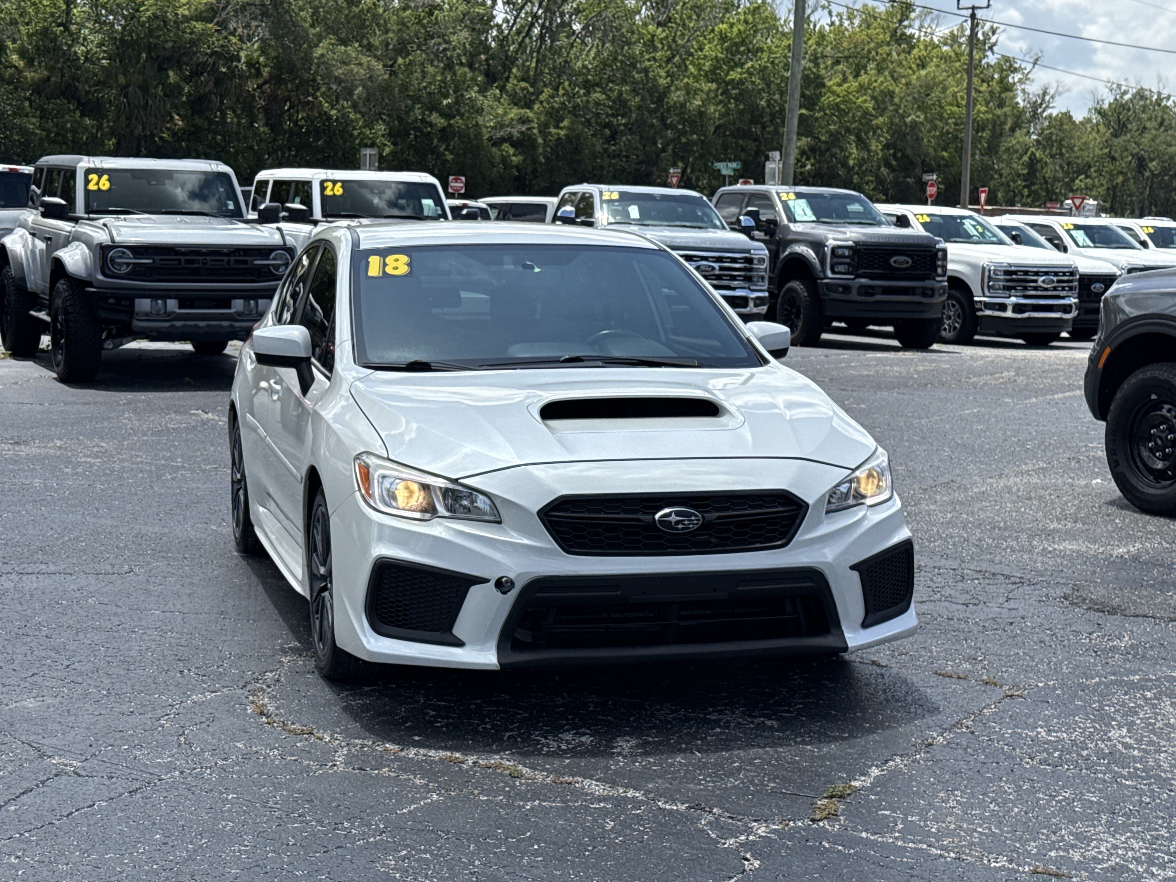 Used 2018 Crystal White Pearl Subaru Base image 2