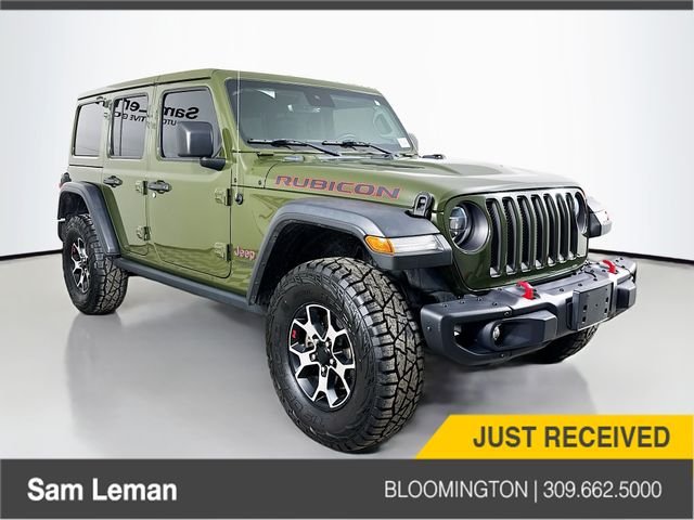 Used 2021 Green Jeep Unlimited Rubicon image 1