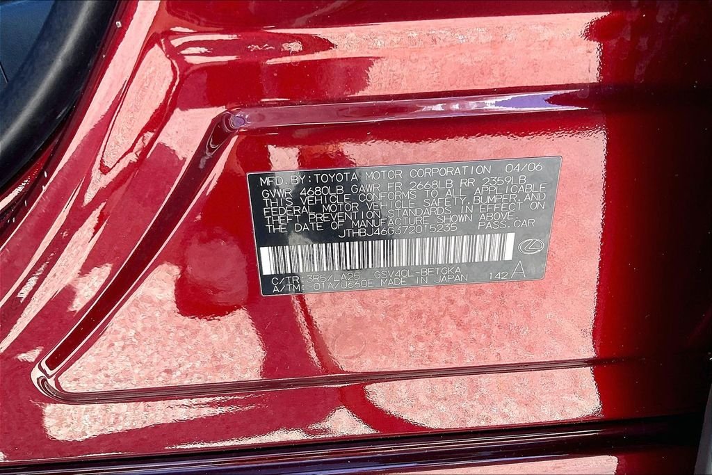 Used 2007 Red Lexus 350 image 32