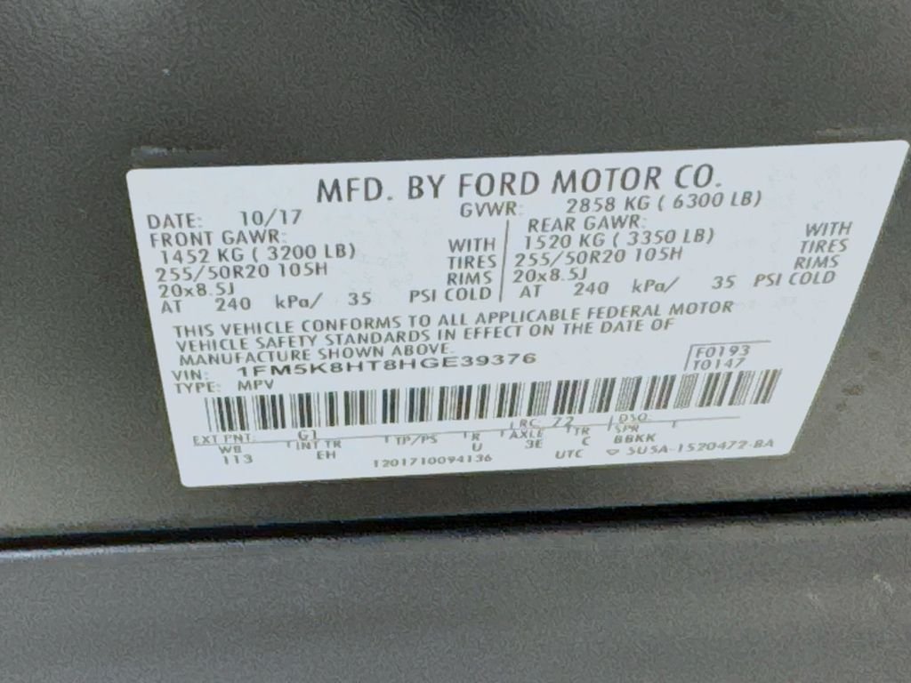 Used 2017 Shadow Black Ford Platinum image 44