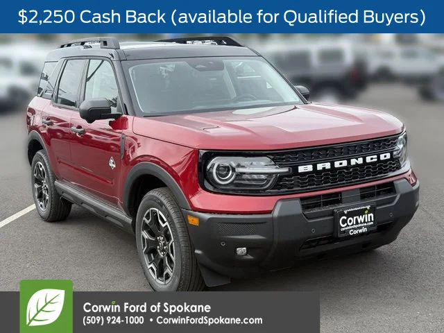 New 2026 Ruby Red Metallic Tinted Clearcoat Ford Outer Banks image 1