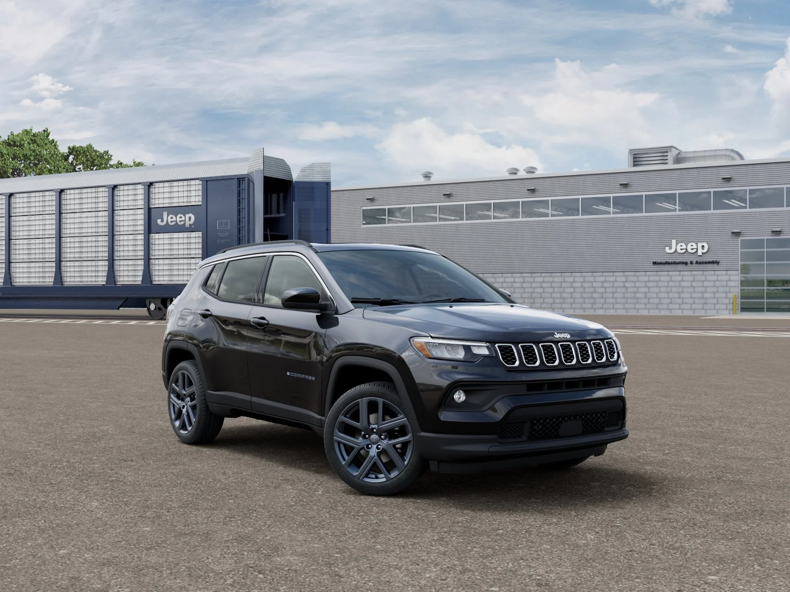 New 2026 Diamond Black Crystal Pearl-Coat Exterior Paint Jeep 85th Anniversary image 3