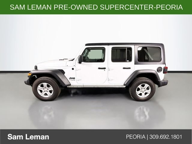 Used 2021 White Jeep Unlimited Sport S image 4