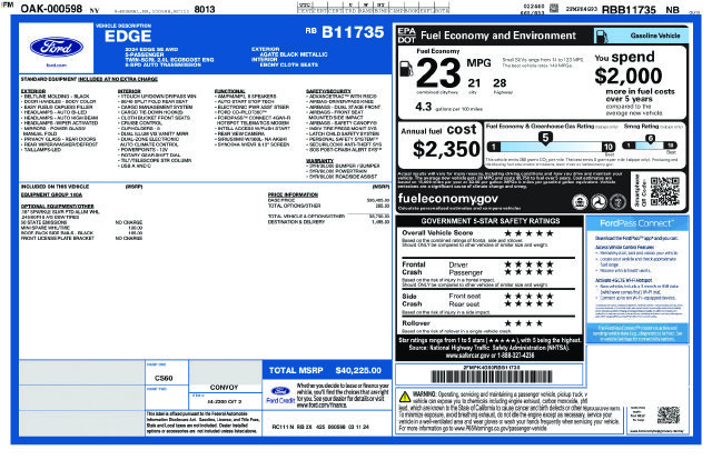 Used 2024 Black Metallic Ford SE image 9