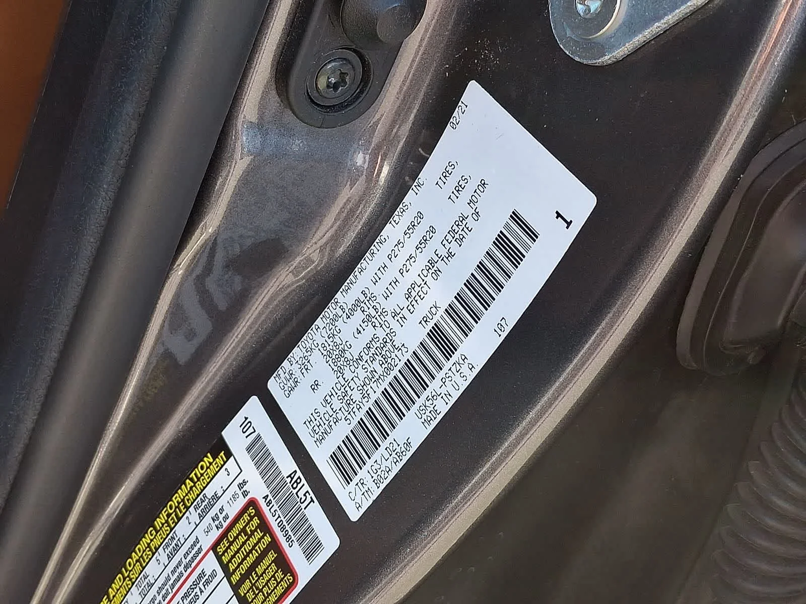 Certified Used 2021 Magnetic Gray Metallic Toyota 1794 Edition image 31