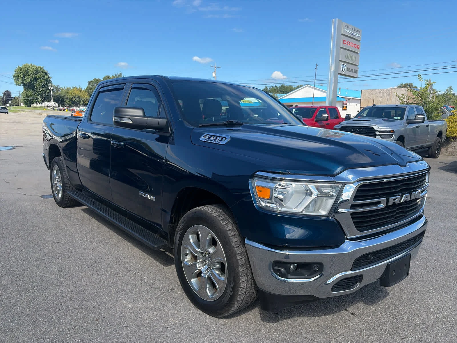 Used 2021 Patriot Blue Pearlcoat Ram Big Horn image 3