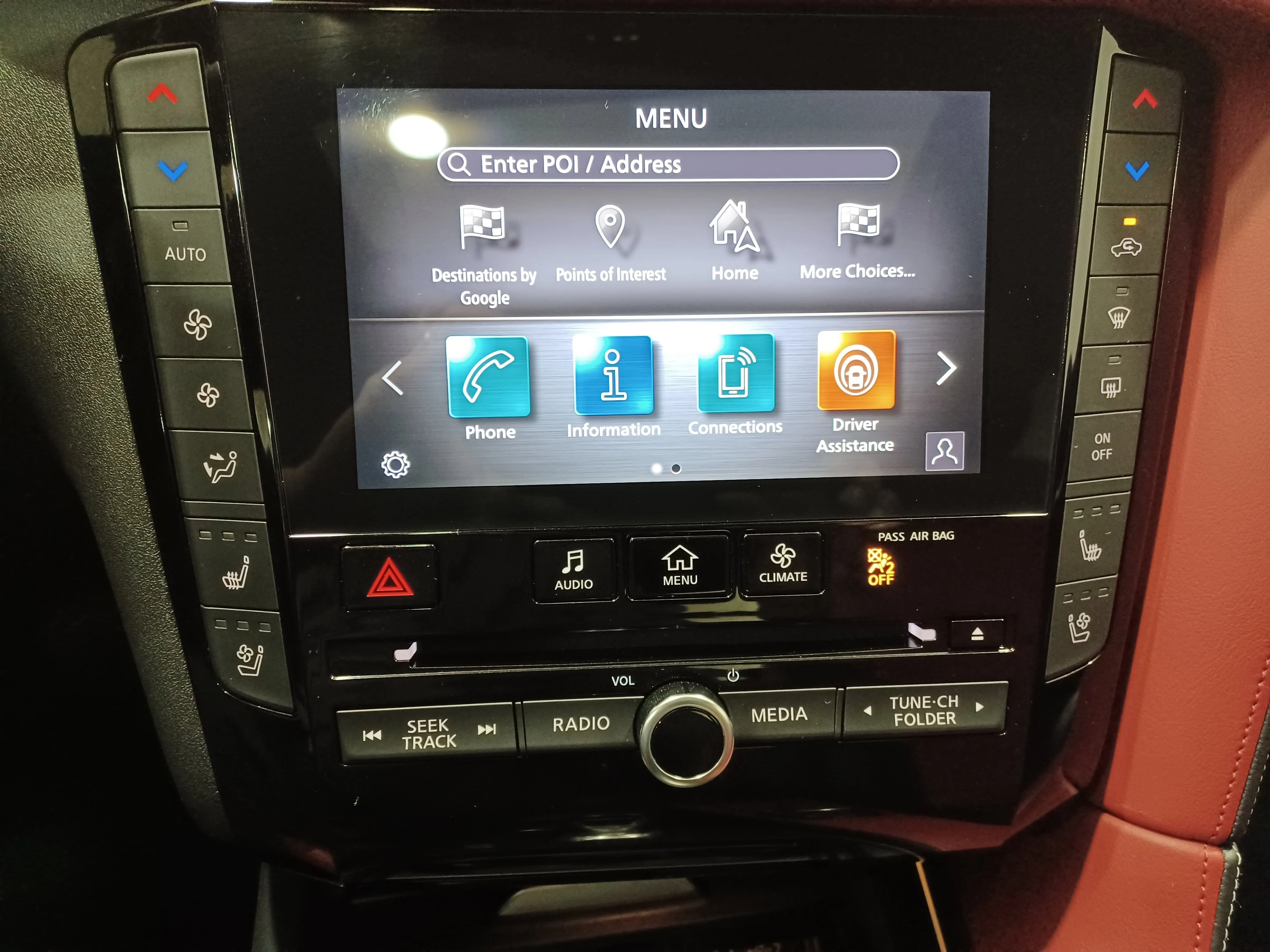 Certified Used 2022 Majestic White Pearl INFINITI Sensory AWD*Adapt Cruise | Remote Start | Nav | 360 Cam | Cooled Red Leather | Sunroof | Htd Wheel image 19