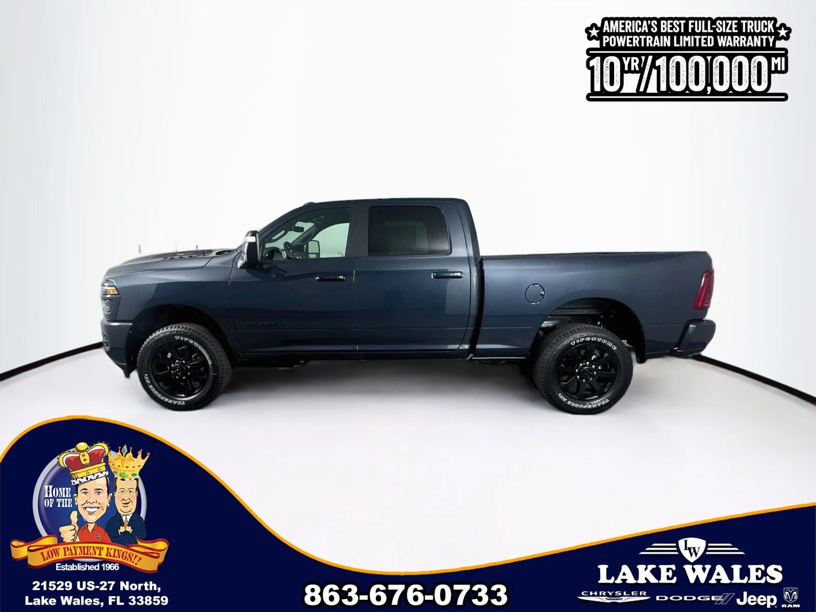 New 2026 Forged Blue Metallic Exterior Paint RAM Laramie image 4