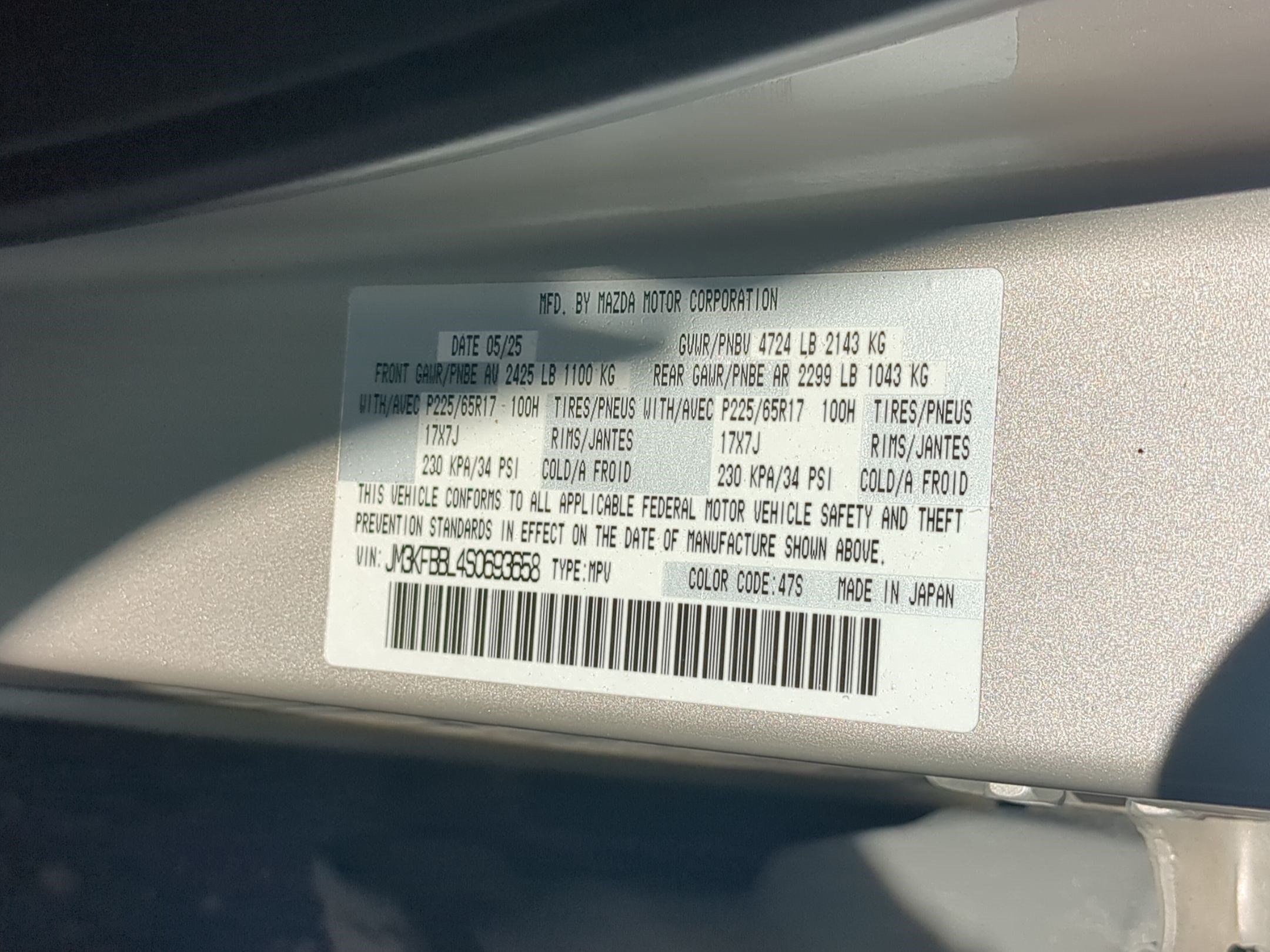 Used 2025 Platinum Quartz Metallic Mazda 2.5 S Select Package image 35