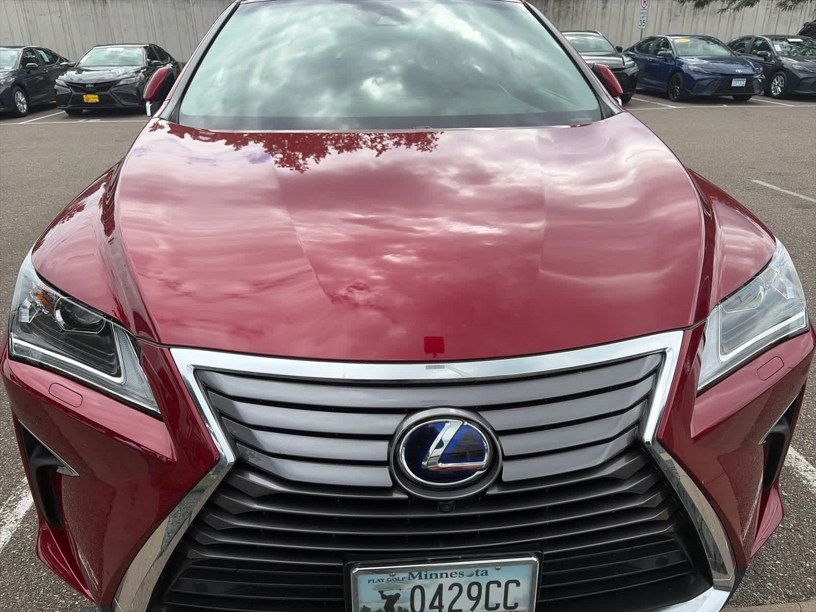 Used 2019 Matador Red Mica Lexus RX 450hL Luxury image 2