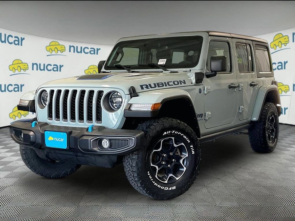 Used 2023 Gray Jeep Rubicon 4xe image 3