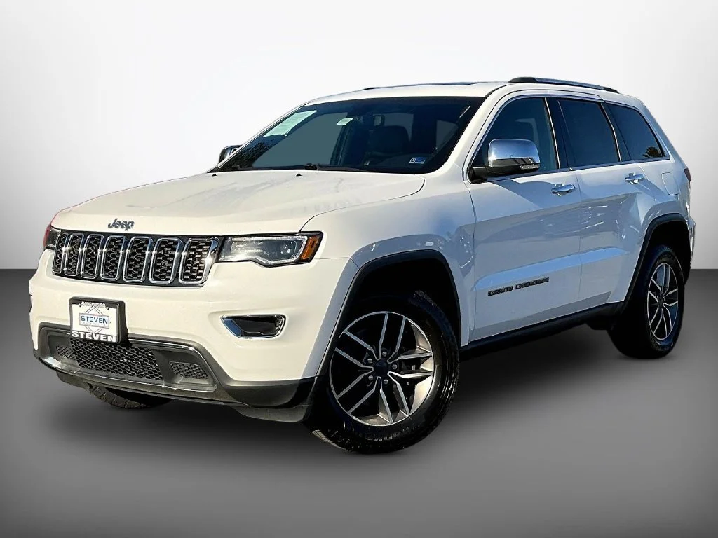 Used 2021 Bright White Clearcoat Jeep Limited image 3