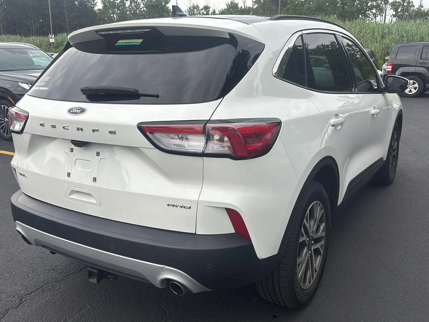 Used 2022 Star White Metallic Tri-Coat Ford SEL image 7