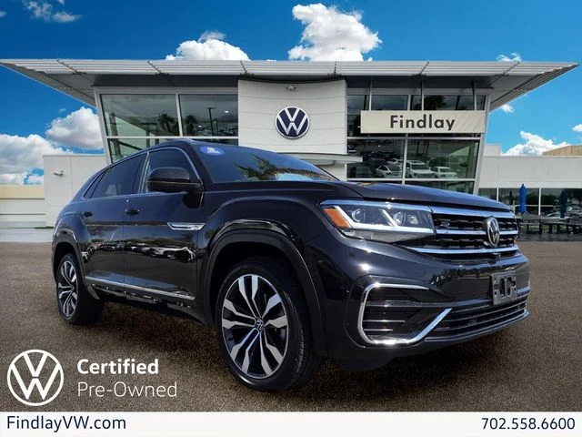Certified Used 2023 Black Volkswagen 3.6L V6 SEL Premium R-Line image 1