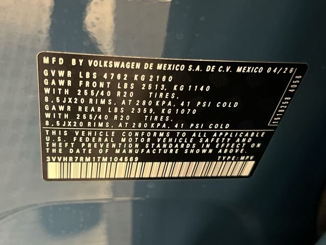 New 2026 Blue Volkswagen 2.0T SE R-Line Black image 21